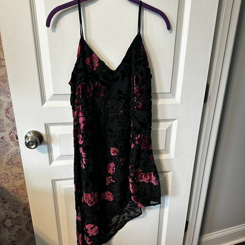 Black and Pink Semi-Formal Dress